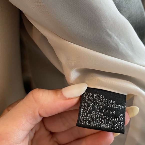 Anne Klein Wool Pinstripe Suit Blazer & Trouser Pants Set - Picture 11 of 15